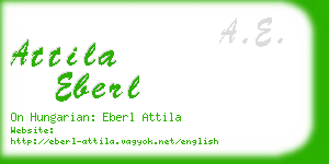 attila eberl business card